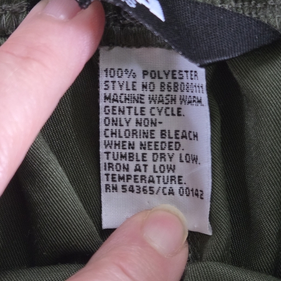 Alia Womens Size 12p Polyester Olive Green Pants - Picture 9 of 10